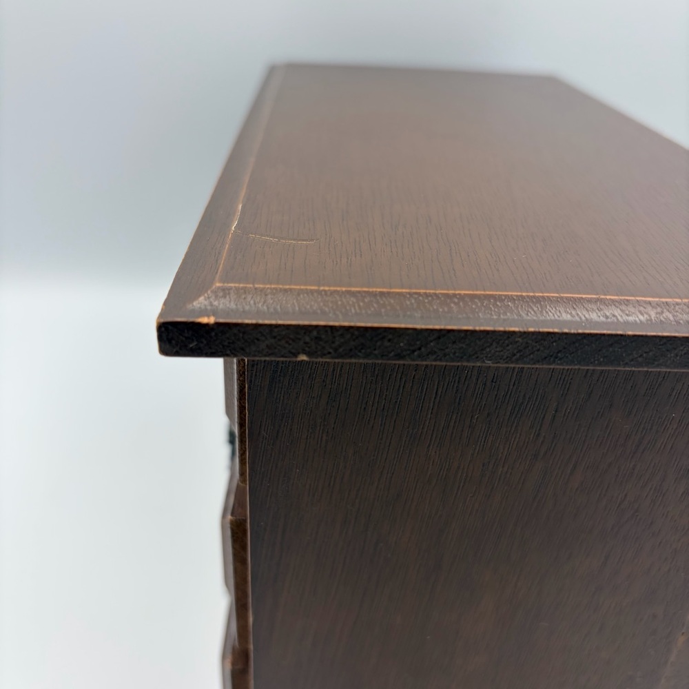 Vintage A Price Import Wooden Jewelry Box Chest 4-Drawer 70’s Non-working music - Picture 9 of 16